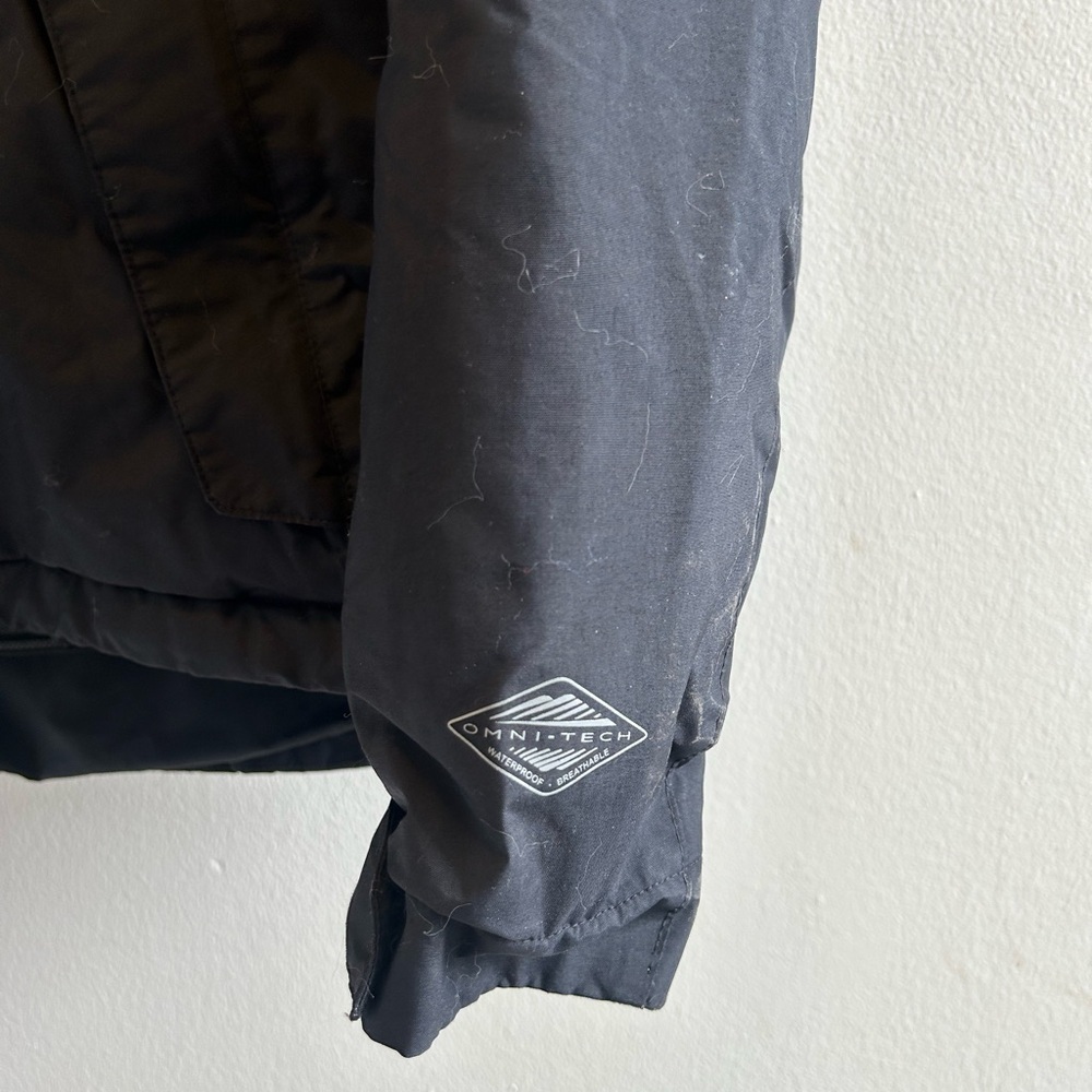 Columbia Omni-Tech Waterproof Rain Jacket Women’s Size L Black Hooded - Picture 2 of 15